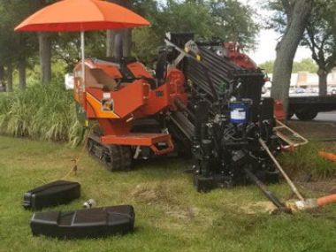 directional drilling on grass